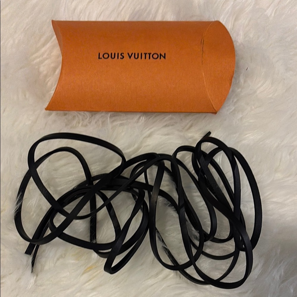 Louis Vuitton Black Leather Strap